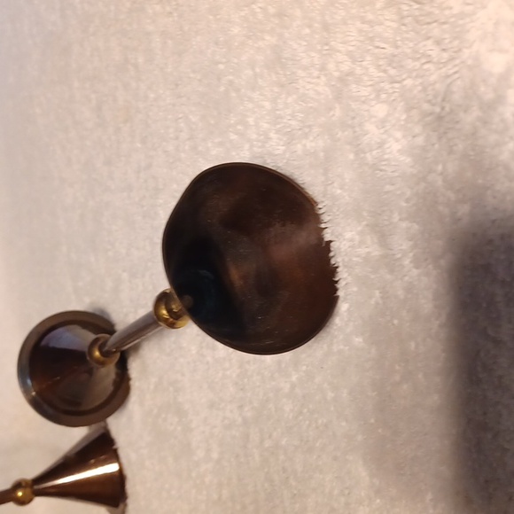 Candle holder set brass candle holders vintage bronze finish - Picture 3 of 4